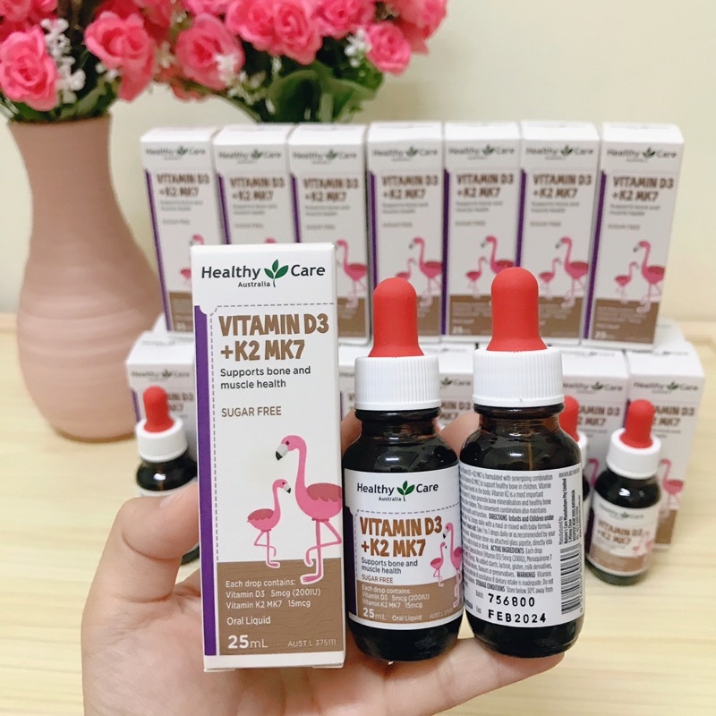 BỔ SUNG VITAMIN D3K2 MK7 HEALTHY CARE CHO TRẺ SƠ SINH DATE 2024