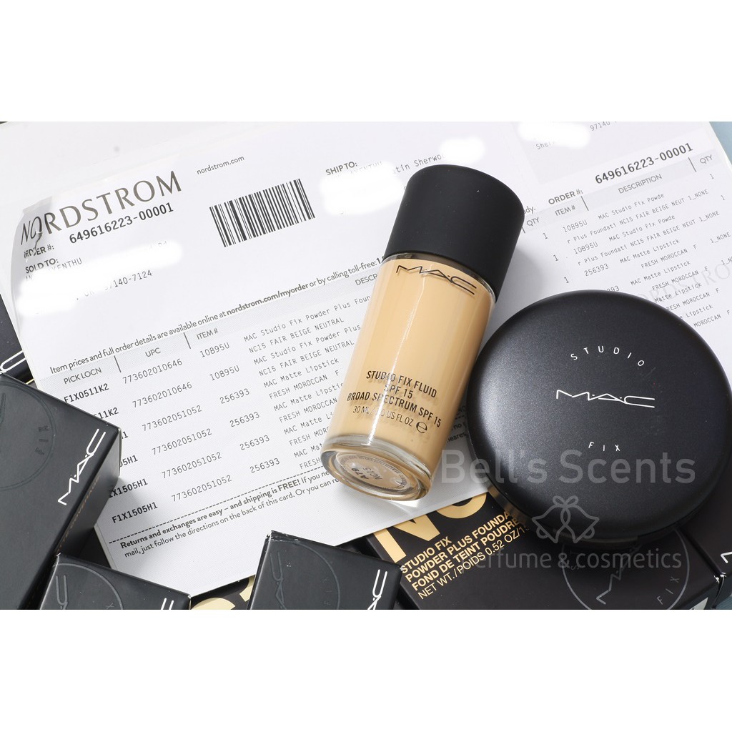 Kem nền MAC STUDIO FIX FLUID FOUNDATION NC10 - 15 - 20 BILL NORDSTROM