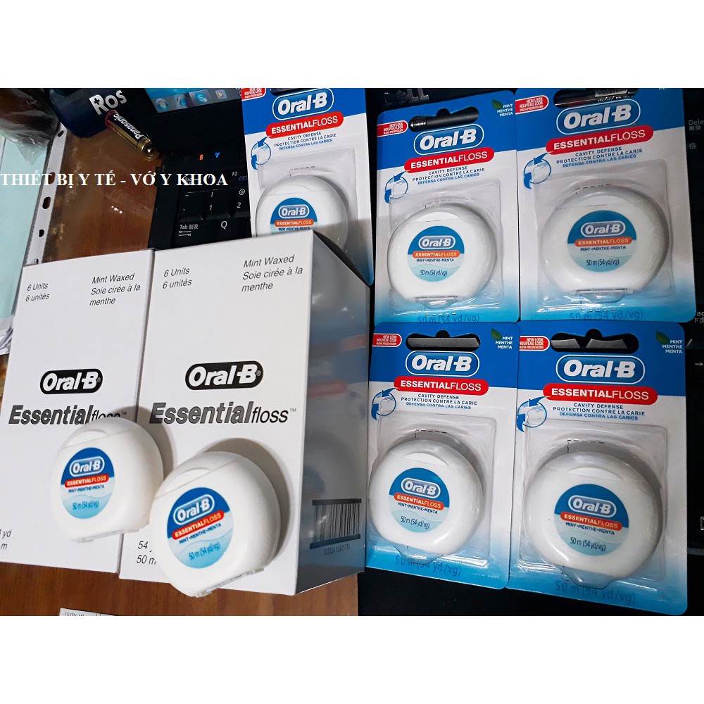 CHỈ NHA KHOA ORAL-B ESSENTIAL FLOSS (50M/VỈ)