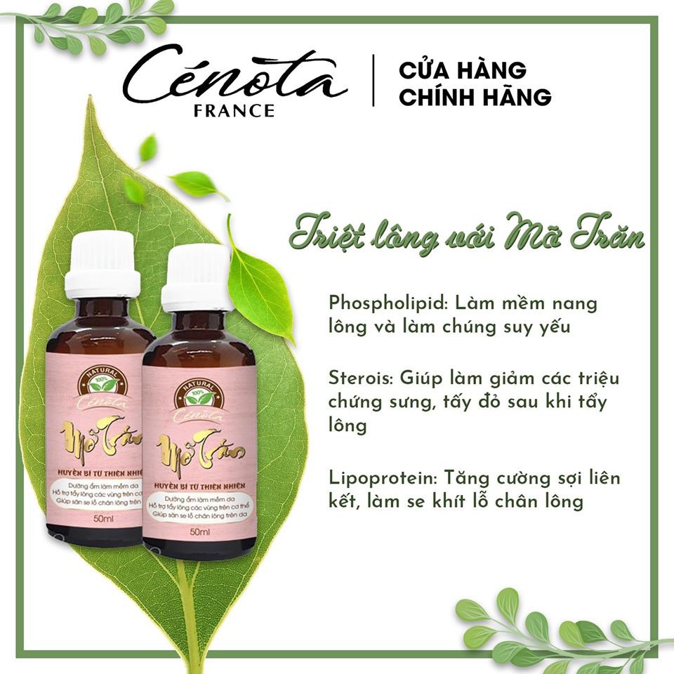 Combo tẩy lông vĩnh viễn Kem Tẩy Lông Cenota và Mỡ Trăn Cenota CHÍNH HÃNG | BigBuy360 - bigbuy360.vn