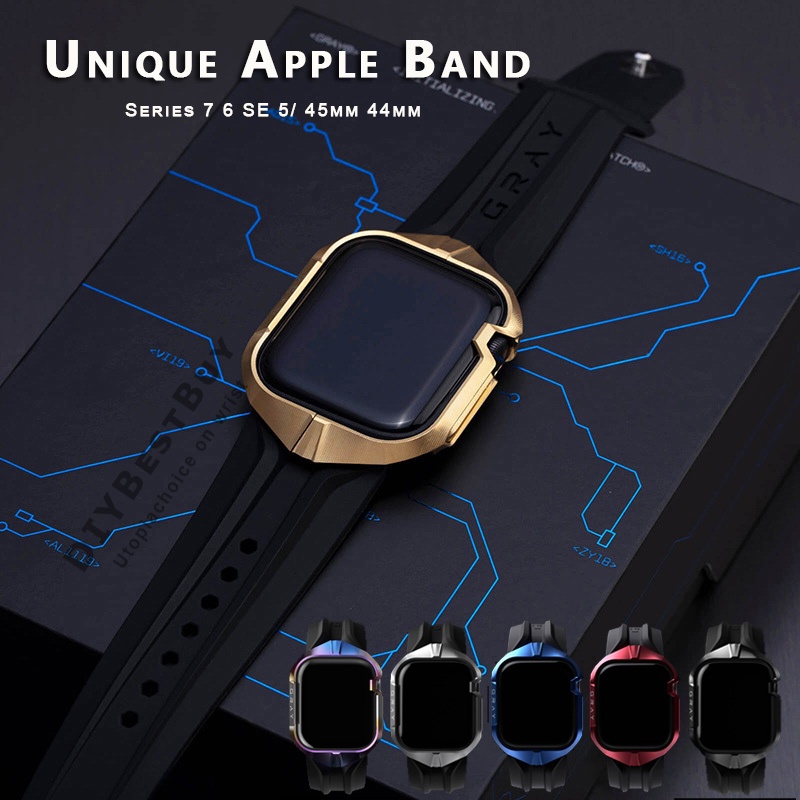 Ốp Bảo Vệ Bằng Kim Loại TPU Cho Đồng Hồ Apple Watch 42mm 44mm Iwatch Series 4 5 6