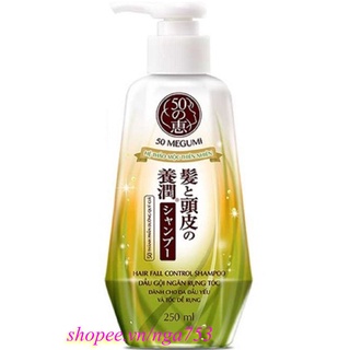 Dầu Gội Đầu 250Ml Megumi Ngăn Rụng Tóc Cho Da Đầu Yếu Và Tóc Dễ Rụng Megumi Hair Fall Control Shampoo, nga753 Uy Tín Từ