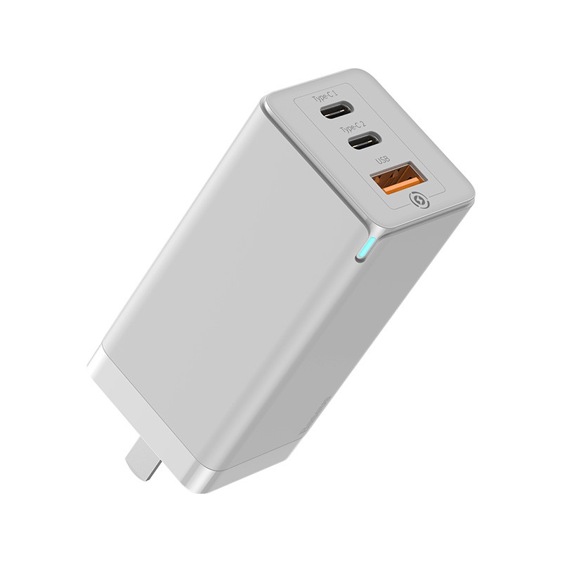 Củ sạc nhanh 65W Baseus GaN Travel Quick Charger phích cắm gập 90 độ công nghệ mới GaN, hỗ trợ QC3.0 cho Smartphone