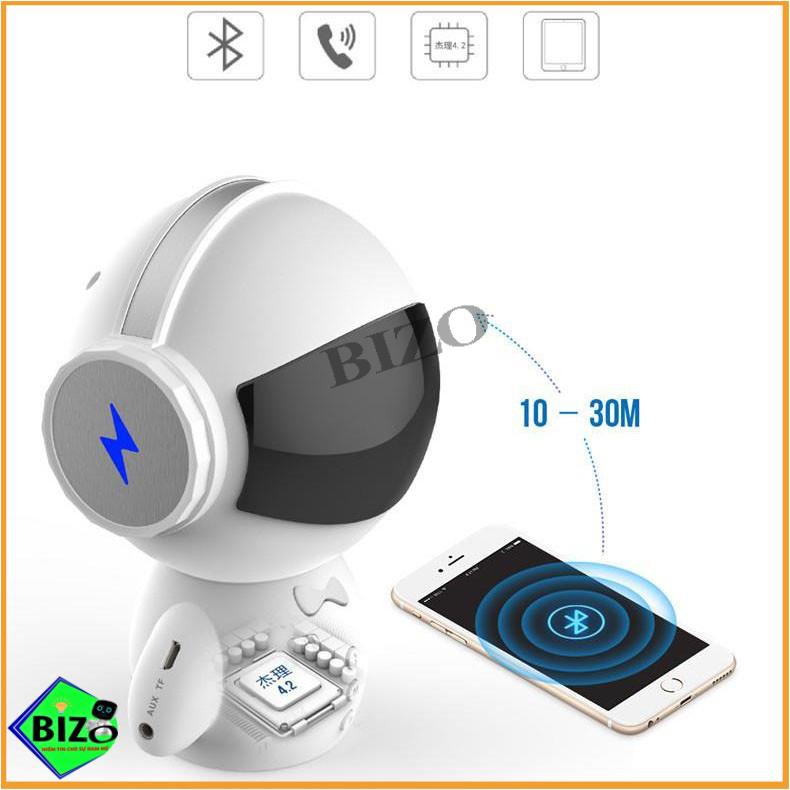 [SIÊU PHẨM CAO CẤP] Loa bluetooth ROBOT thông minh kiêm micro hát karaoke kiêm pin sạc dự phòng 3000mAh