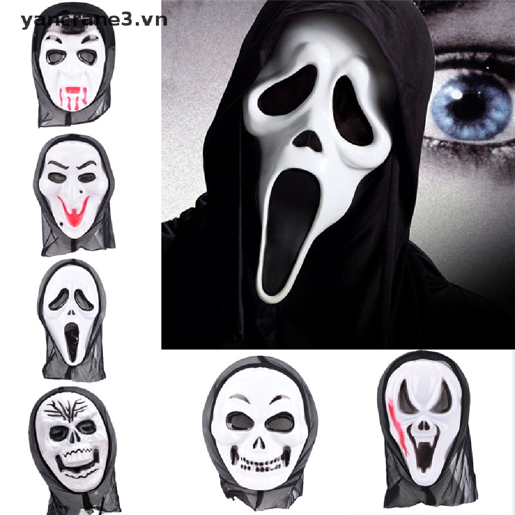 Mặt Nạ Hóa Trang Halloween Hình Ma Kem Đáng Sợ 3.vn} yancrane3