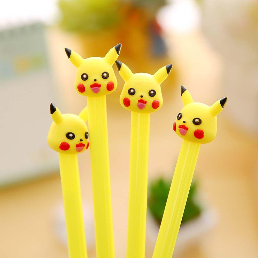 Bút Mực Đen Ngòi 0.5mm In Hình Pikachu Dễ Thương