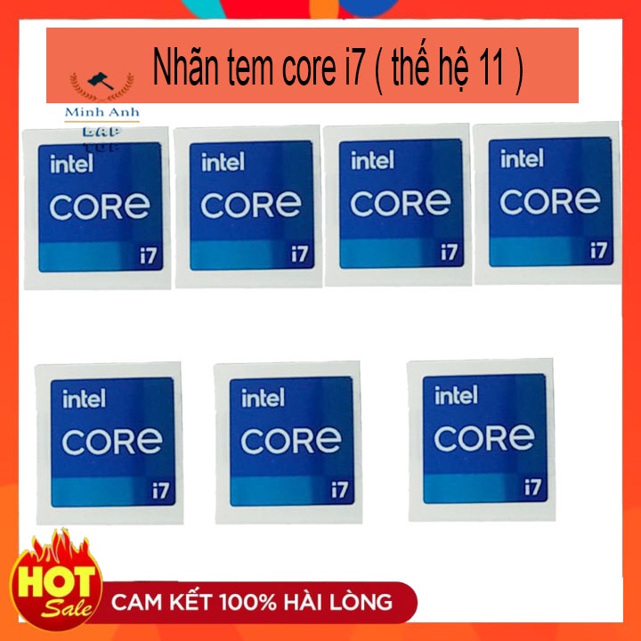 nhãn tem core i7 thế hệ 11 ( i7 gen 11 ) - màu xanh dương