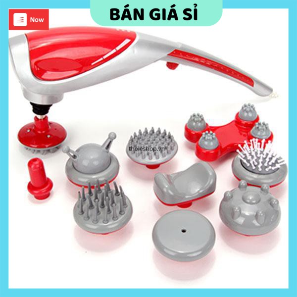 Máy massage  💯 GIÁ VỐN]   Máy massage cầm tay 10 đầu King Massager sử dụng cho người già, người cao tuổi giảm đau 2202