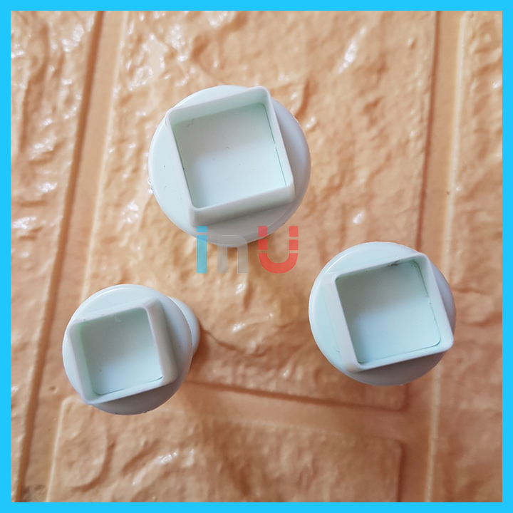 HCM -Bộ 3 khuôn cắt fondant hình Vuông nhỏ làm fondant trang trí bánh kem