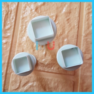 [Ảnh thật] HCM -Bộ 3 khuôn cắt fondant hình Vuông nhỏ làm fondant trang trí bánh kem