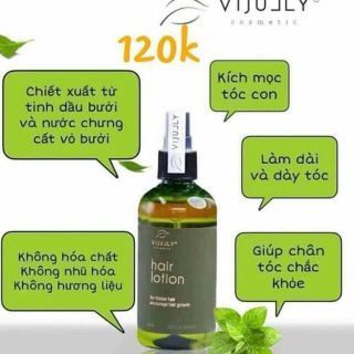 Xịt Tóc Tinh dầu bưởi Vijully, Ngăn Ngừa Rụng Tóc, Kích Thích Mọc Tóc, 100ml