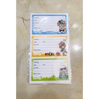 Nhãn vở TP-NBL01 4xấp (3cái/xấp)