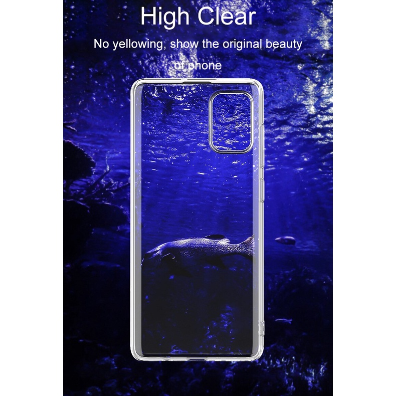 Ốp điện thoại silicon mềm trong suốt siêu mỏng cho Samsung S21 S20 S10 S9 S8 S7 Egde Plus Note 20 10 9 8