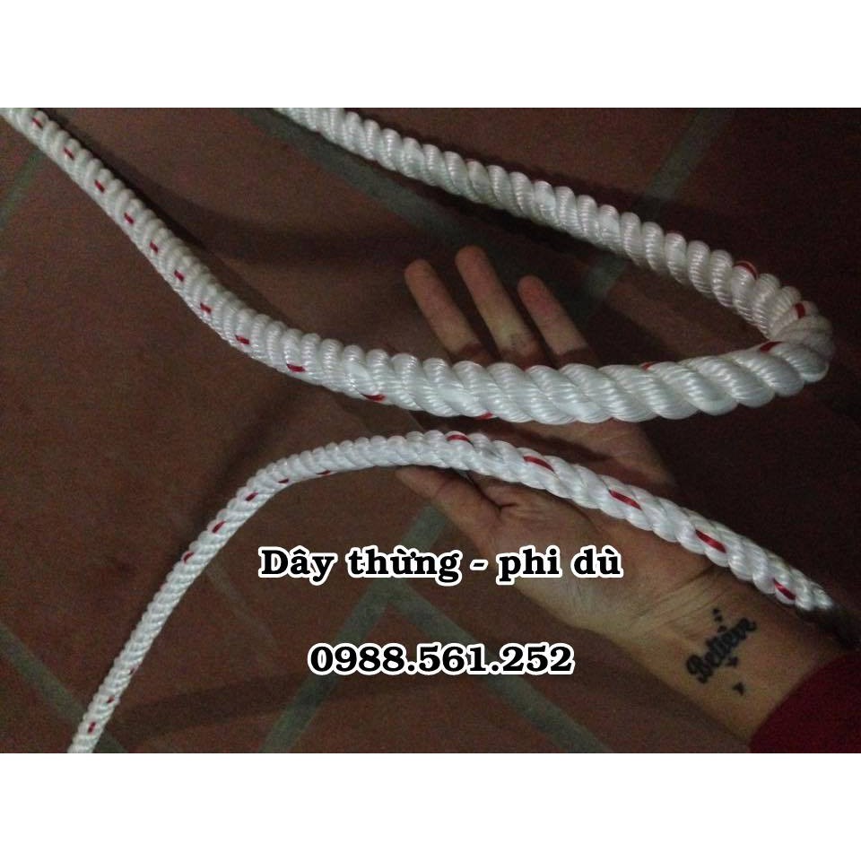 10m dây thừng phi 12 dù đẹp