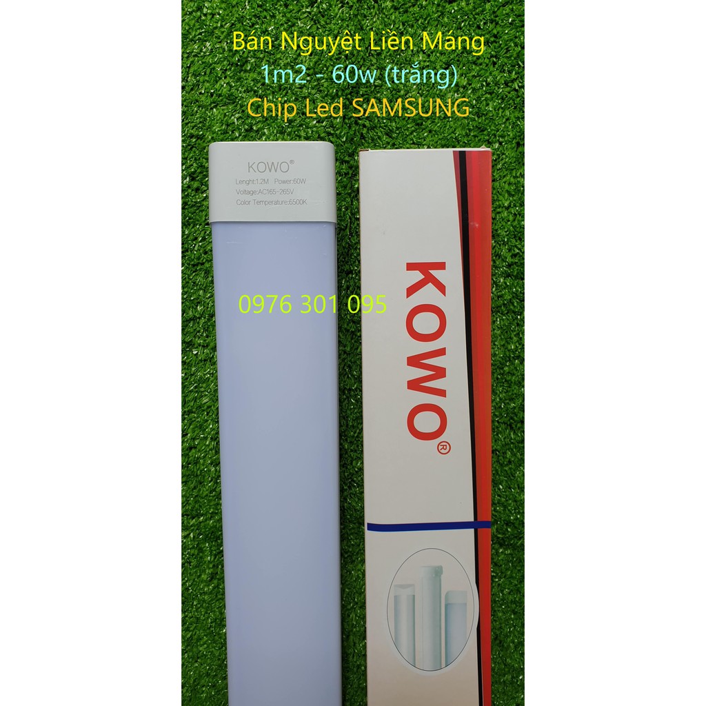 Đèn Led Liền Máng 1m2 - 60w (Bán Nguyệt)