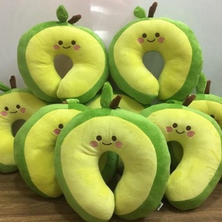Gối bông chữ u quả bơ,gối chữ u, gối kê cổ êm mềm siêu mịn