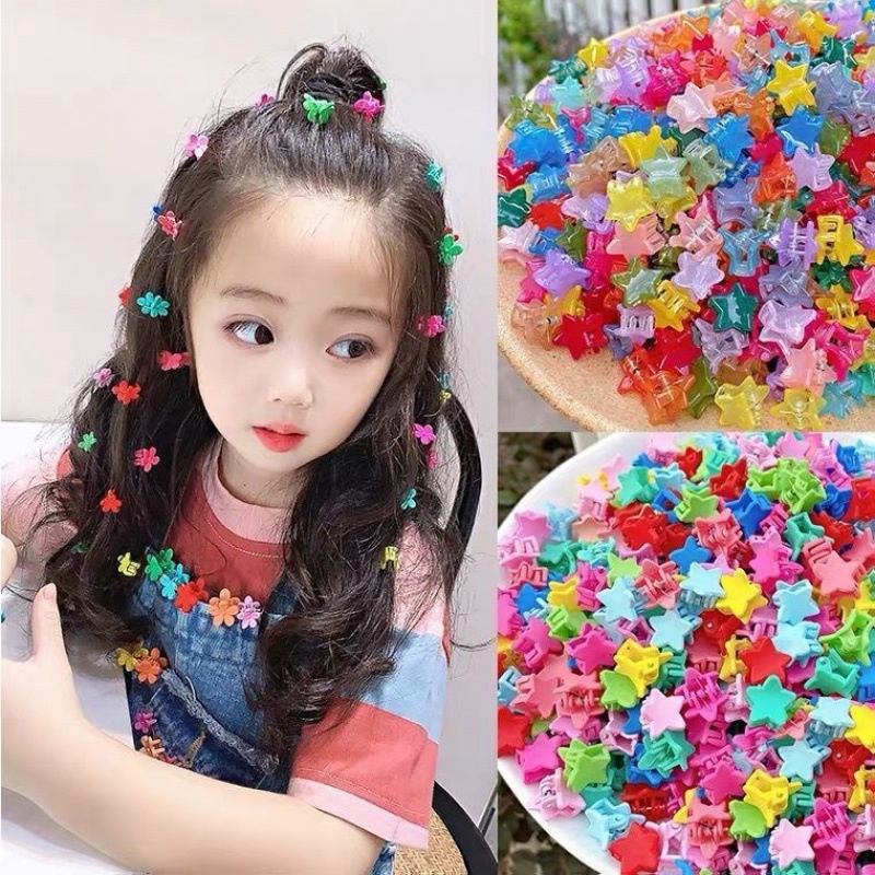 Set 50 Kẹp Tóc Mini Dễ Thương Dành Cho Bé Gái