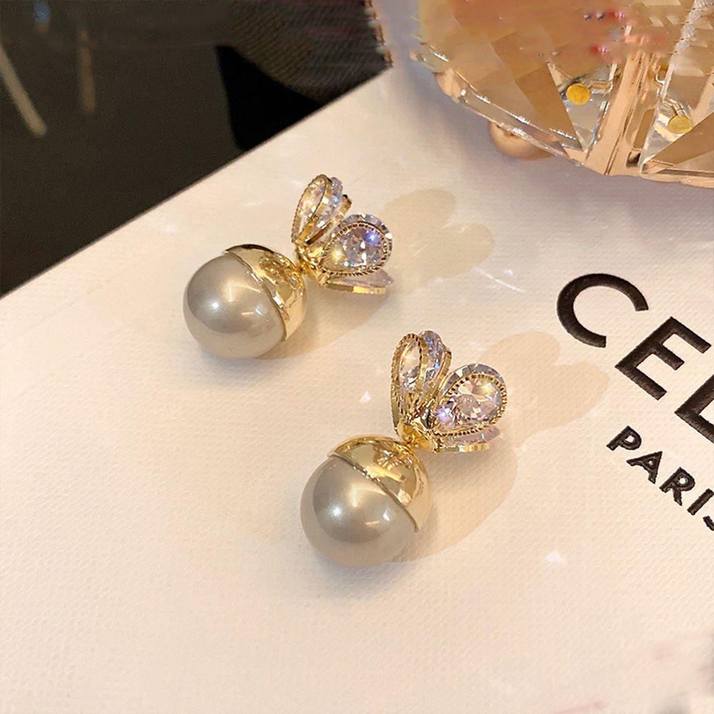 Bông Tai Dáng Dài Hình Hoa Phong Cách Pháp Sang Trọng Cho Nữ