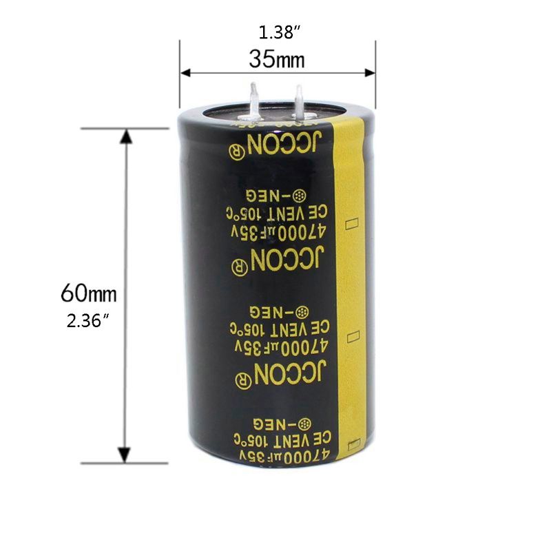 Tụ Điện Một Chiều 35V 47000uF Siêu Xa ESR 35mmX60mm