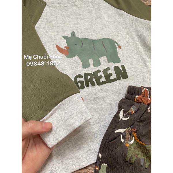 Bộ thu đông họa tiết tê giác BERNIE