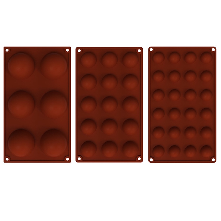 Khuôn silicone làm bánh hình nửa cầu đáng yêu