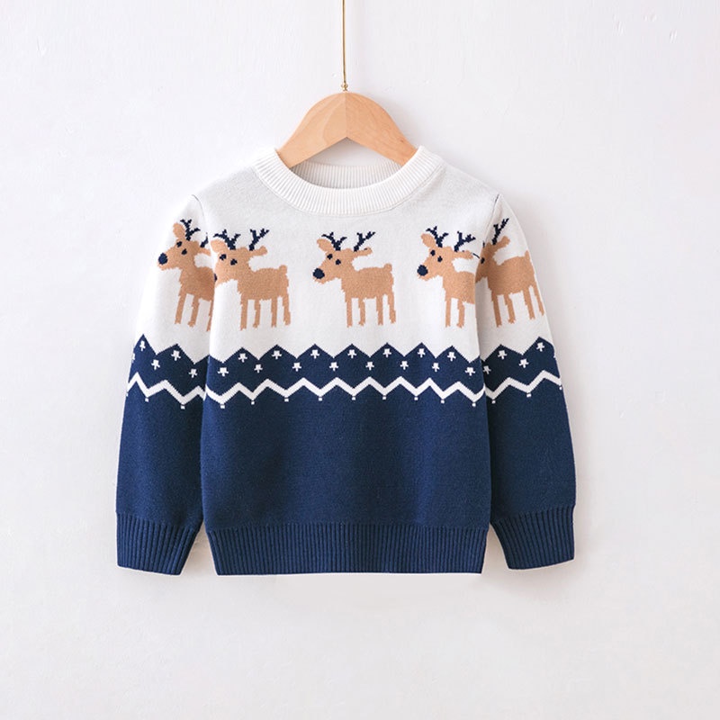 Áo Sweater hai lớp phong cách Giáng sinh năm mới cho bé