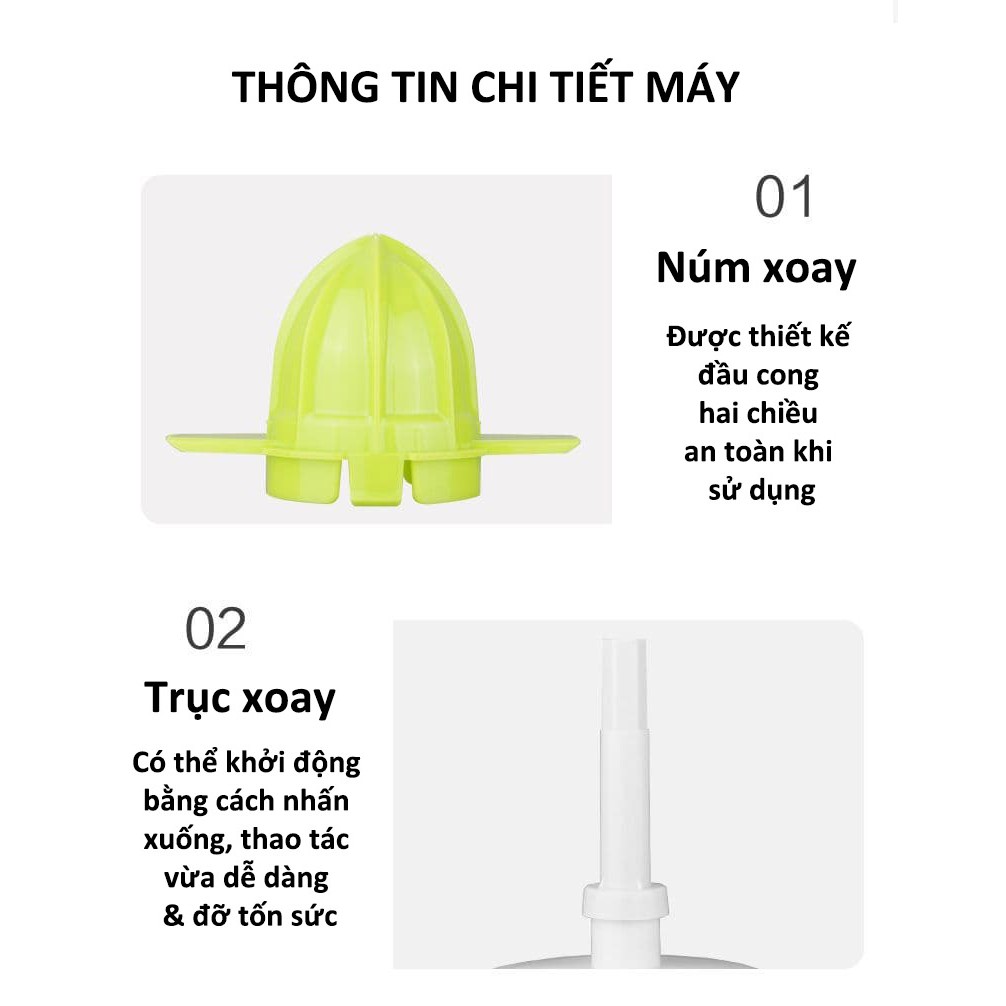 Máy vắt cam Sokany601D dung tích 700ml, công suất mạnh mẽ 40W màu xanh [ Bảo hành 1 năm ]