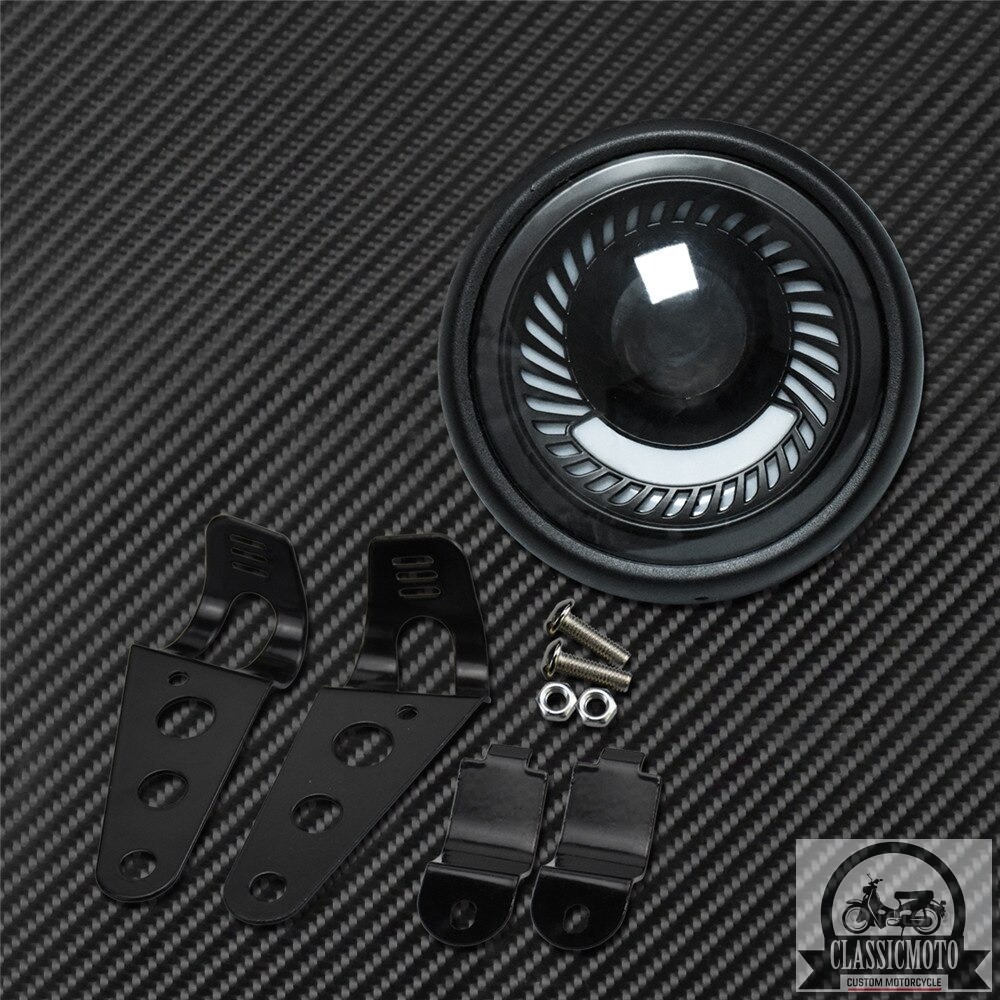 Đèn pha led ⭐𝑭𝑹𝑬𝑬𝑺𝑯𝑰𝑷⭐  Đèn pha led bi xoáy xe máy class độ Harley Cafe Racer Chopper Bobber CG125 GN125