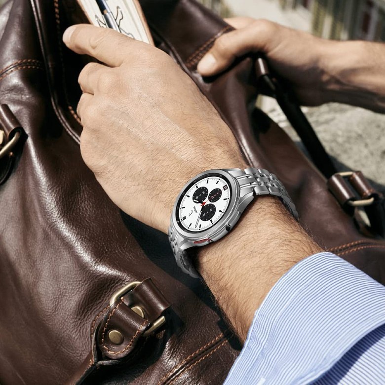 Dây Đeo Inox Dạng Cong Cho Đồng Hồ Thông Minh Samsung Galaxy Watch 4 Classic 46mm 42mm