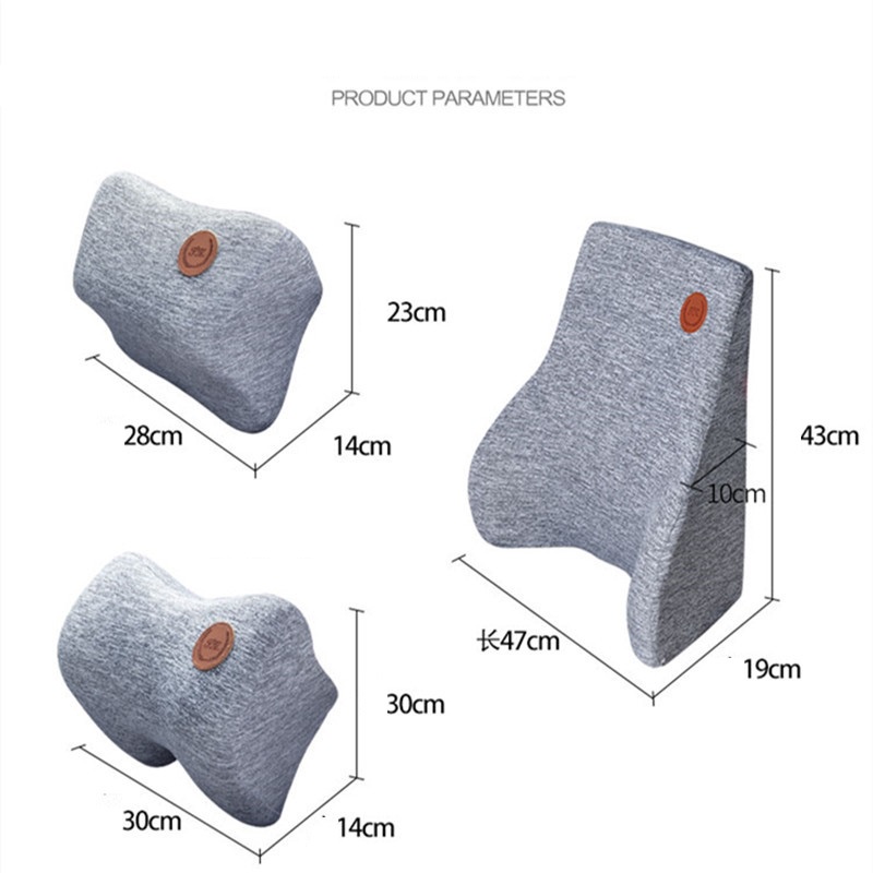 ⚡️WIN PRODUCT⚡️ Gối Tựa Lưng 3D CAO SU NON Cao Cấp Cho Ghế Xe Ô Tô, Ghế Văn Phòng