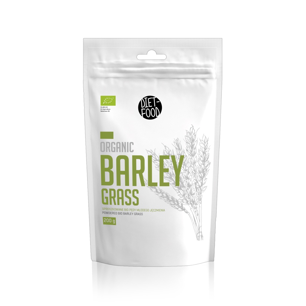 Bột cỏ lúa mạch non hữu cơ 200g Diet Food Organic Barley Grass Powder