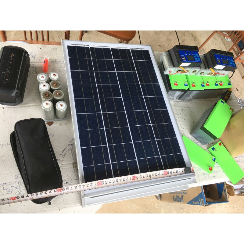 Tấm Pin mặt trời 30W 18v Loại A - Sạc bình acquy, bin Lithium ion, Lifepo4