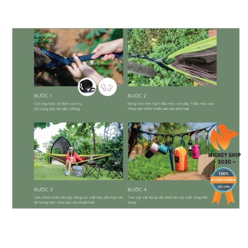 Võng dã ngoại siêu nhẹ KALA Hammock