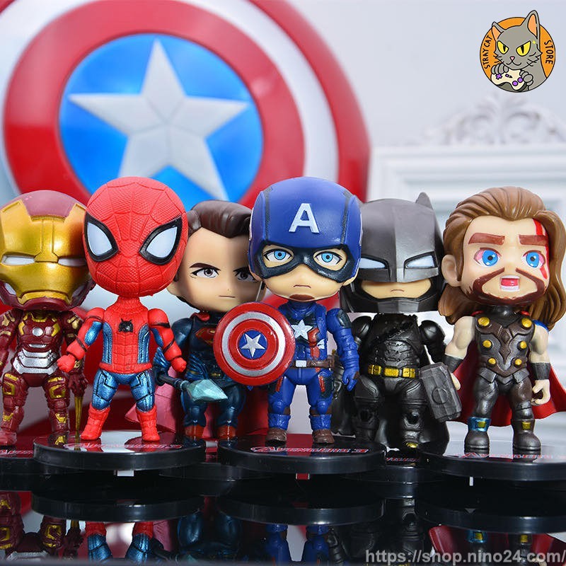 623  Mô hình hỗn hợp Chibi nhân vật Marvel & DC