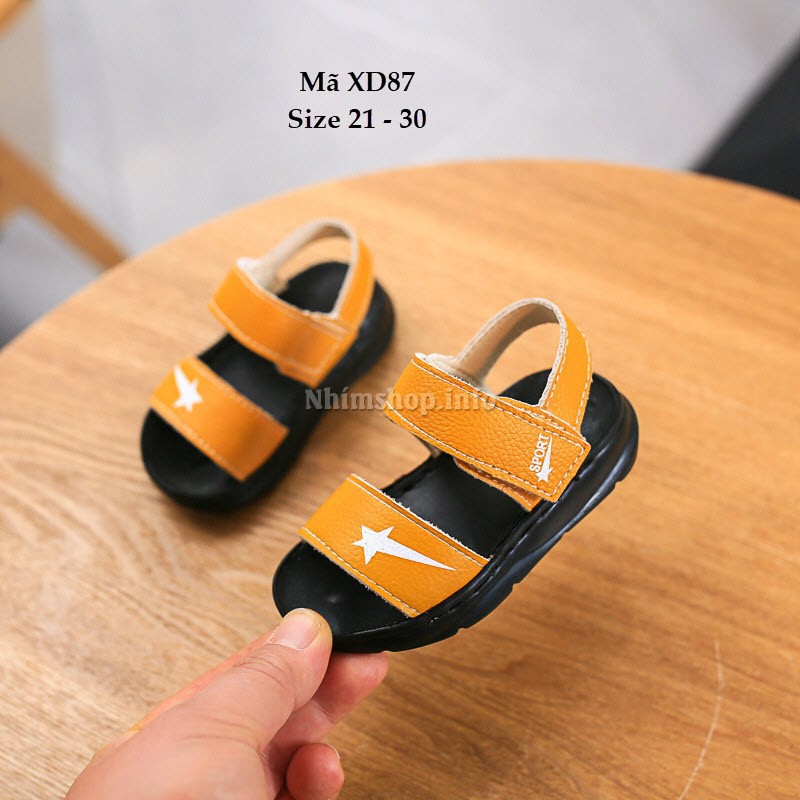 Sandal Bé Trai 1 - 5 Tuổi Quai Ngang Cá Tính XD87 Hàng nhập khẩu