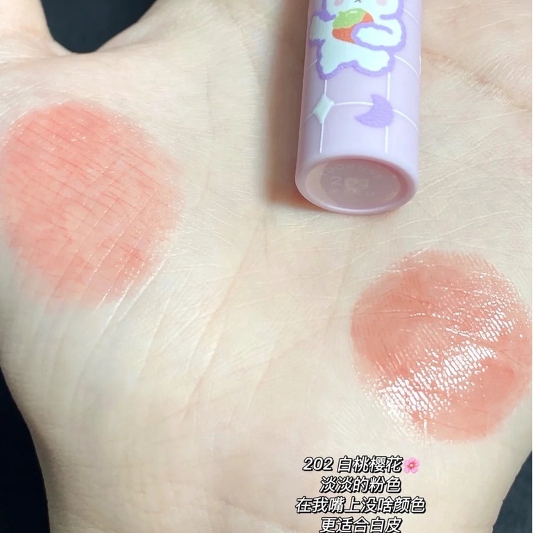 Son dưỡng có màu TOORUNE Love Bear dưỡng môi căng mọng Cloud Bear Light Embellish Lip Balm dầu dừa