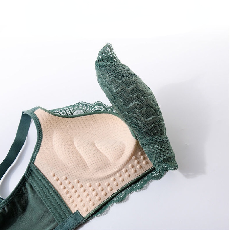 Áo Lót Nâng Ngực Không Gọng Chống Trượt Phối Ren Quyến Rũ Cho Nữ