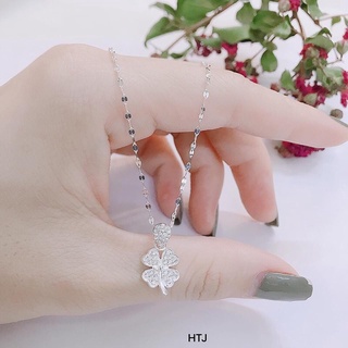 Dây chuyền nhí mặt cỏ 4 lá cực xinh- chuẩn bạc ta
