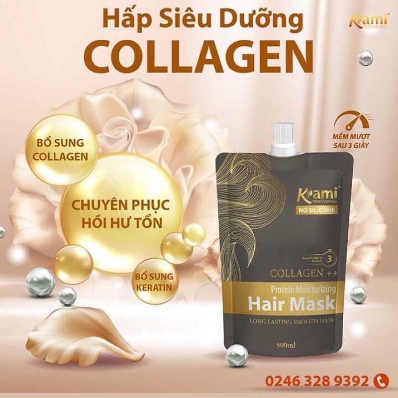 Hấp phục hồi tảo biển Kami - Tinh chất tảo biển, chống rụng tóc, kích thích mọc tóc.