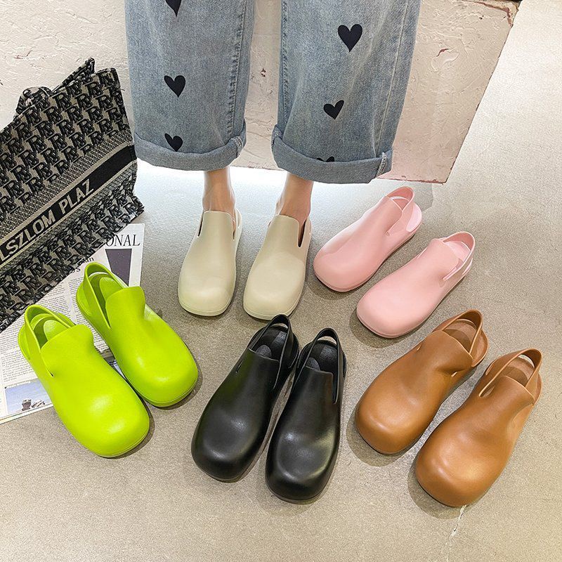 Giày Sandal Đế Bằng Chống Trượt Chống Thấm Nước Thời Trang Đi Biển Cho Nữ