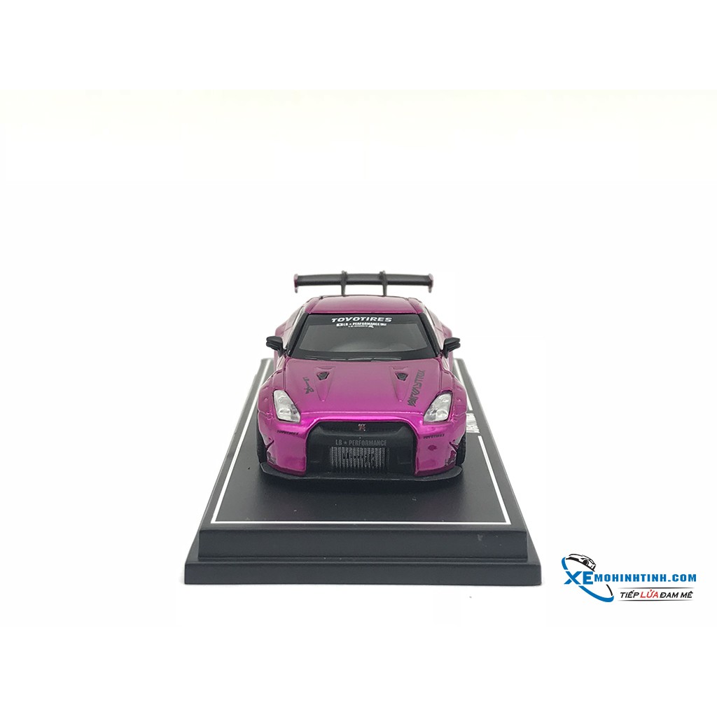 Xe Mô Hình Nissan GTR- R35 LB 1:64 Liberty Walks ( Hồng )