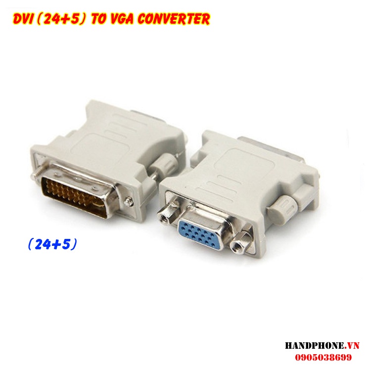 Cổng chuyển đổi tín hiệu DVI sang HDMI, VGA, HDMI sang DVI (24+1, 24+5) hai chiều mạ vàng, DVI to HDMI Converter