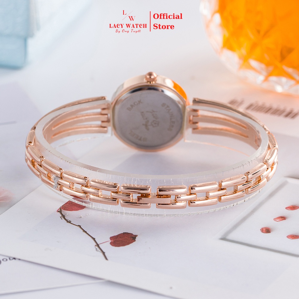 Đồng hồ nữ LaCy Watch đồng hồ đeo tay dây kim loại mặt tròn nhỏ cọc số kết hợp đồng hồ đeo tay sang trọng DHYI0015 | BigBuy360 - bigbuy360.vn