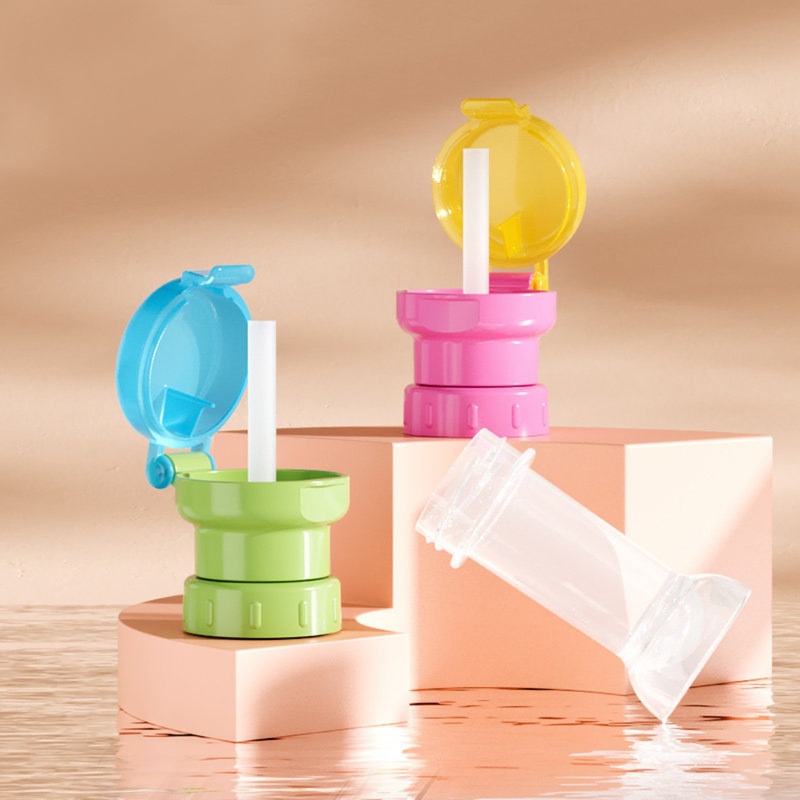 Nắp Đậy Cốc Nước Bằng Silicone Kèm Ống Hút Dành Cho Bé Trai Và Bé Gái