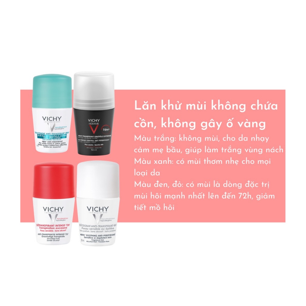 Lăn  Khử Mùi VICHY 50ML