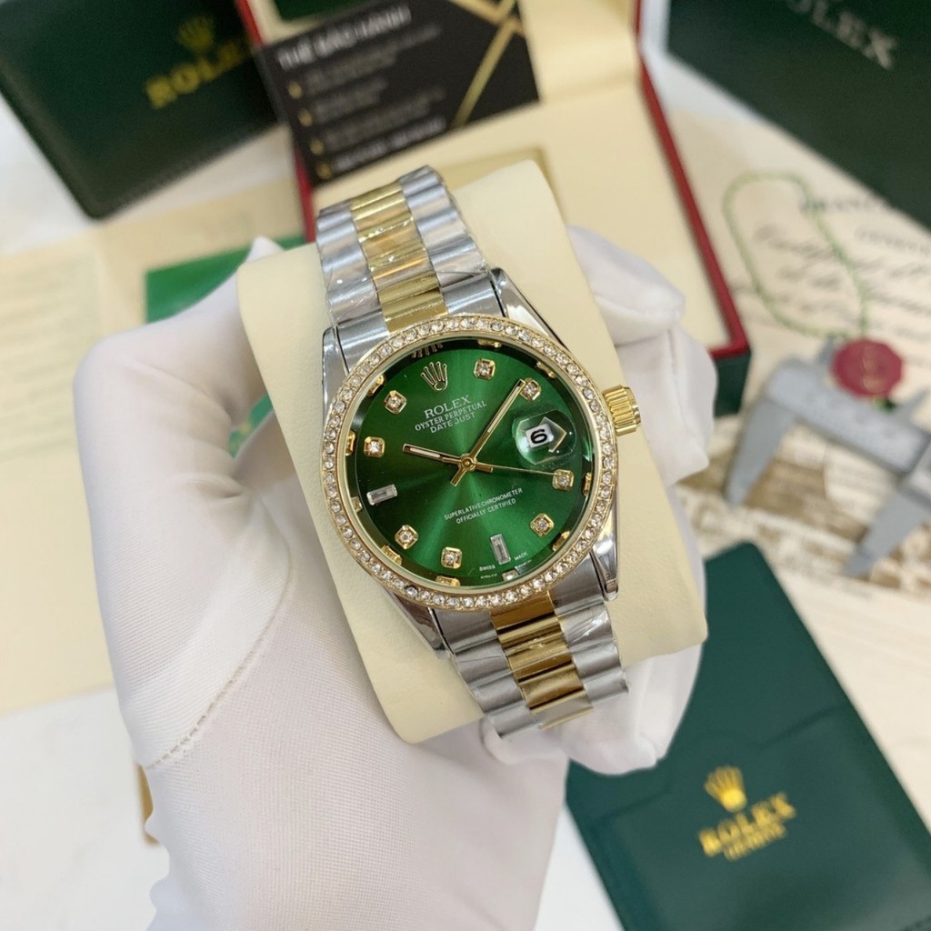Đồng hồ nam Rolex - hàng cao cấp -dây đúc đặc, không bay màu- Bảo hành 12 tháng - Donho.rolex