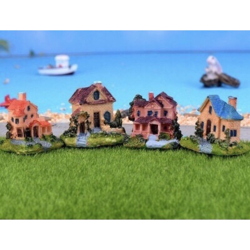 Tiểu Cảnh Biệt Thự | Phụ Kiện Trang Trí Tiểu Cảnh Terarium, Sen Đá, Xương Rồng