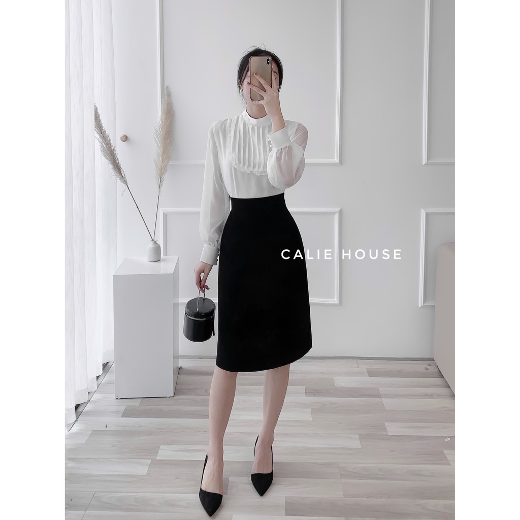 Chân váy chiết ly 3 màu Thương Hiệu thời Trang Công Sở CV38 | BigBuy360 - bigbuy360.vn