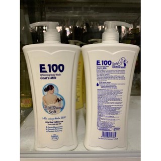 SỮA TẮM E100 SILKY trắng 800ml