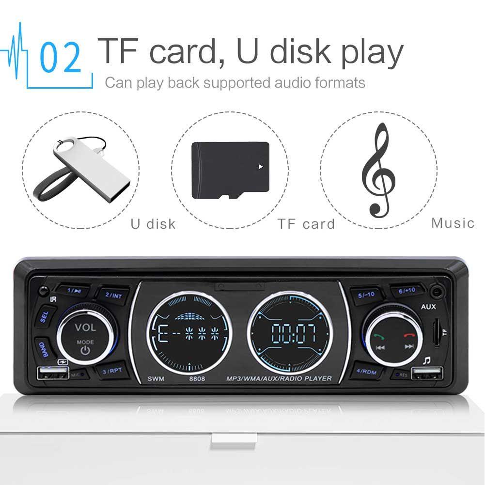Máy Nghe Nhạc MP3 / FM / USB / AUX Rảnh Tay Cho Xe Hơi
